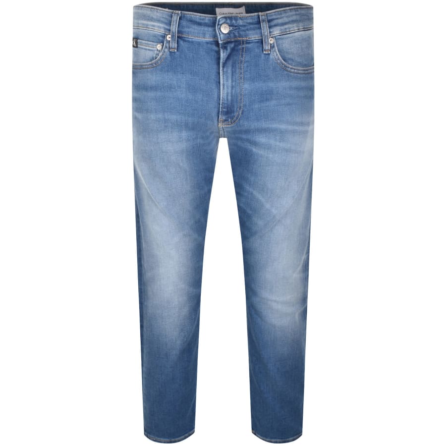 Calvin Klein Jeans Slim Fit Mid Wash Jeans Blue | Mainline